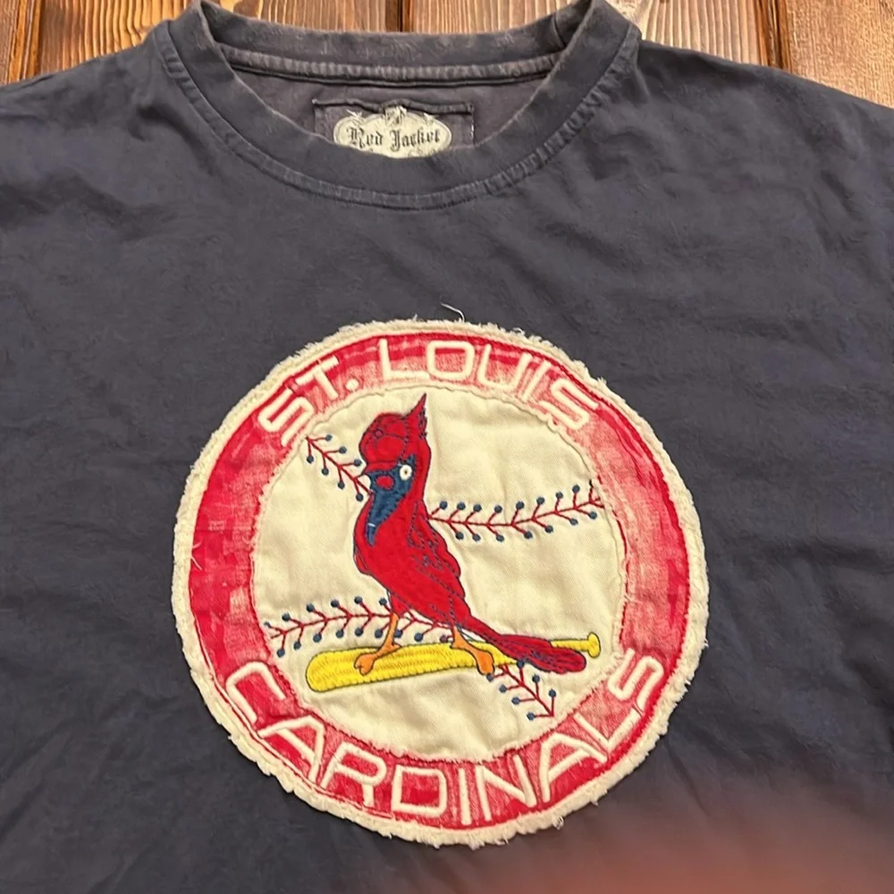 St. Louis Cardinals Red and Blue Men's Shirt - Picture 2 of 6